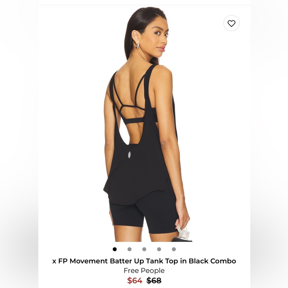 Free People Bater Up Tank Top - Black Combo